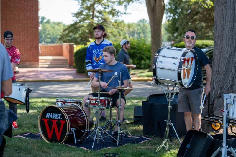 Back To Bash 2025 - a group of people playing drums