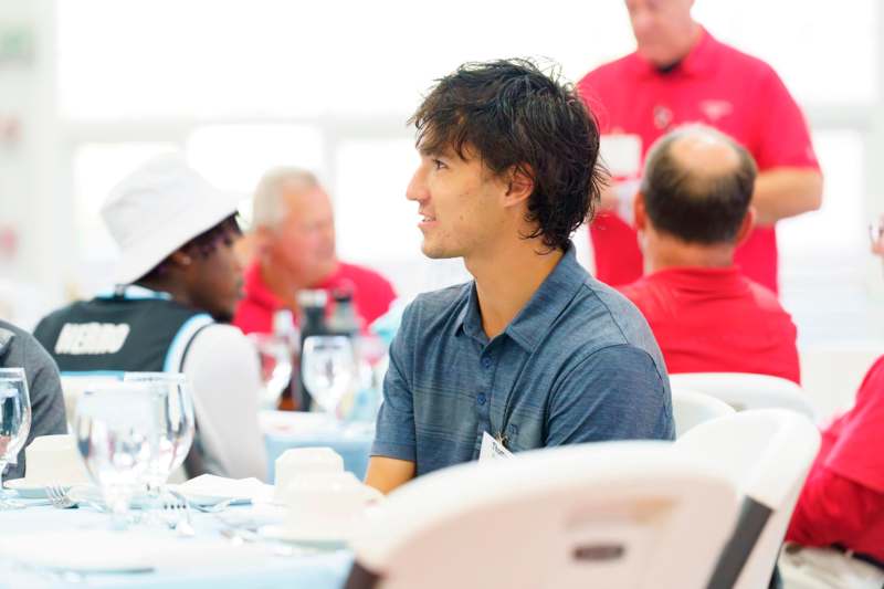 a man sitting at a table
