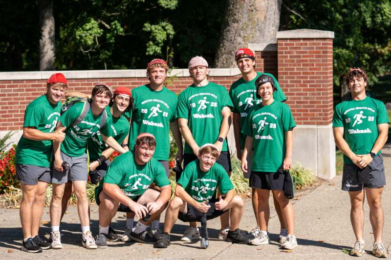 a group of people posing for a photo