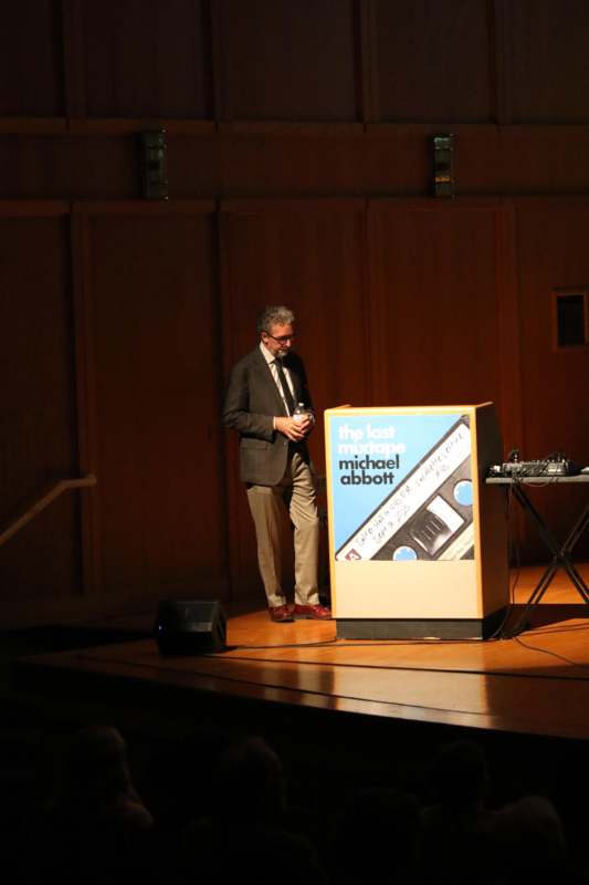 a man standing on a stage