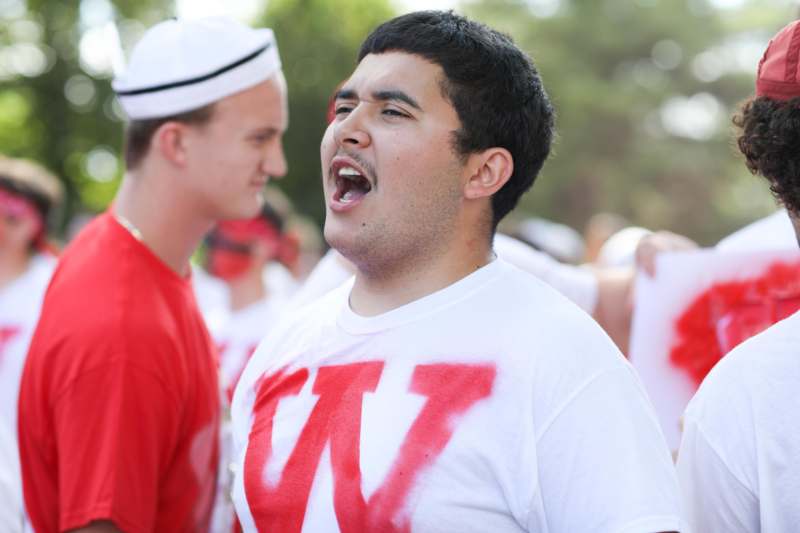 a man with his mouth open