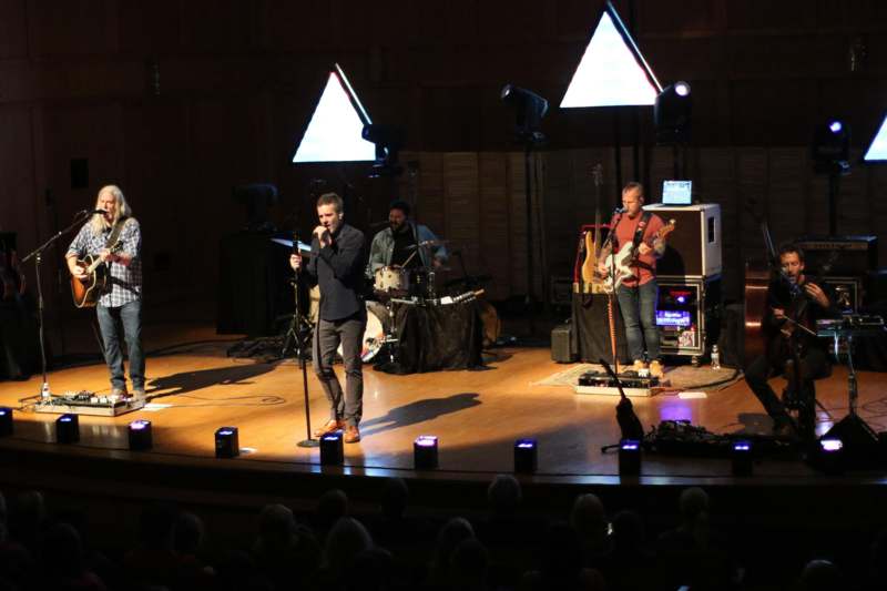 a group of people on a stage