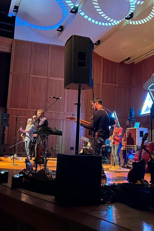 a group of people on a stage