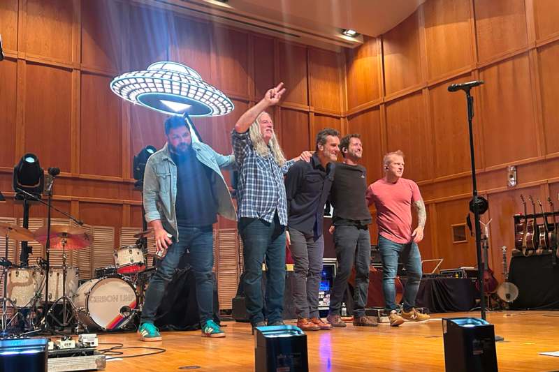 a group of men on a stage