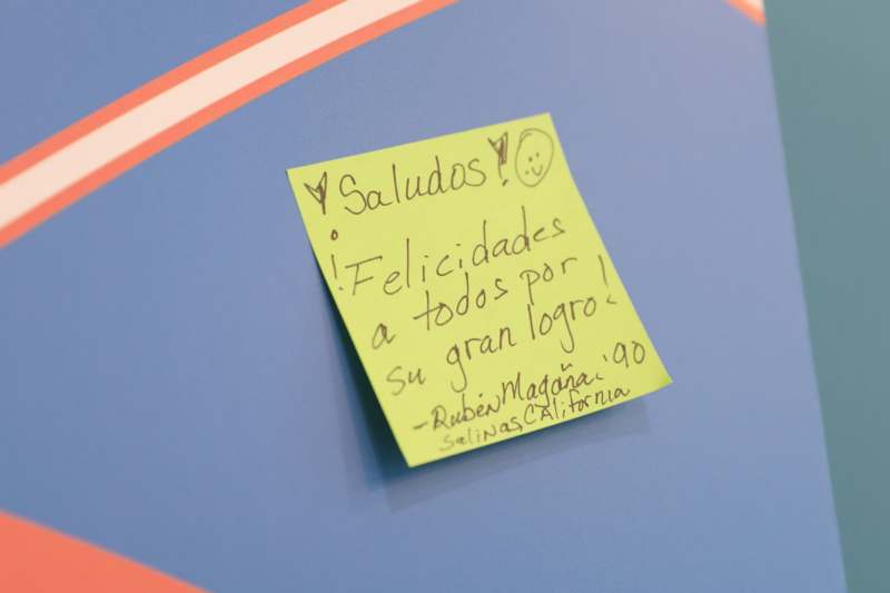 a note on a wall