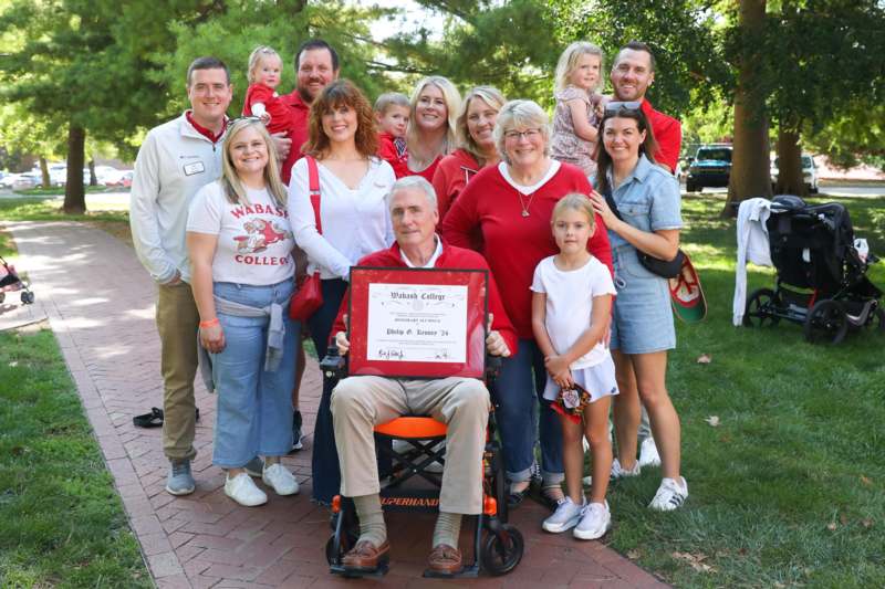 a group of people posing for a photo