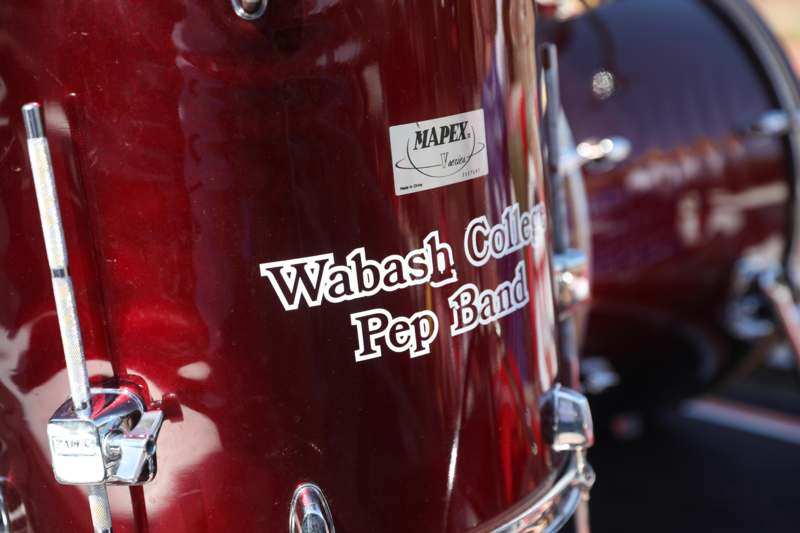 a close up of a drum