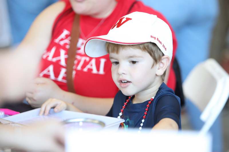 a child wearing a hat