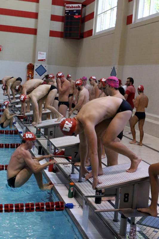 a group of people in swim suits