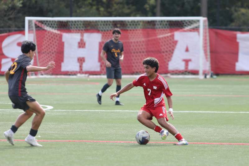a group of people playing football