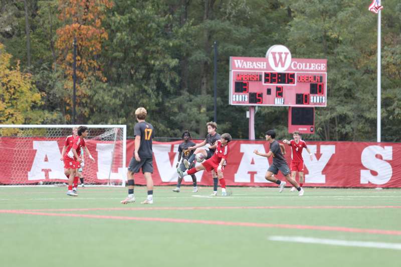 a group of people playing football