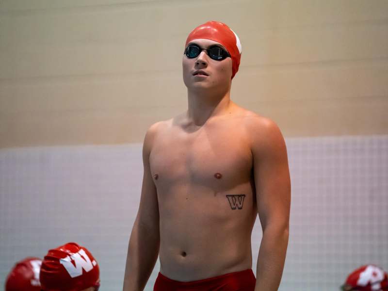 a man in swimsuit and goggles