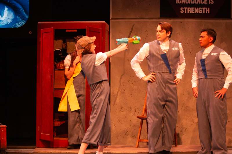 a group of people on a stage