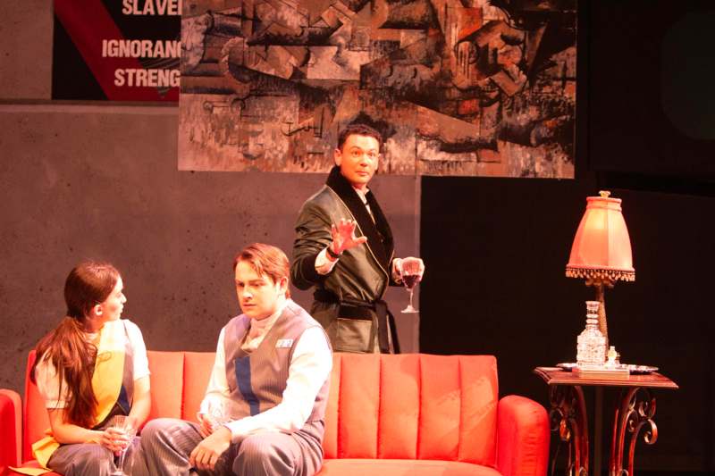 a group of people on a stage