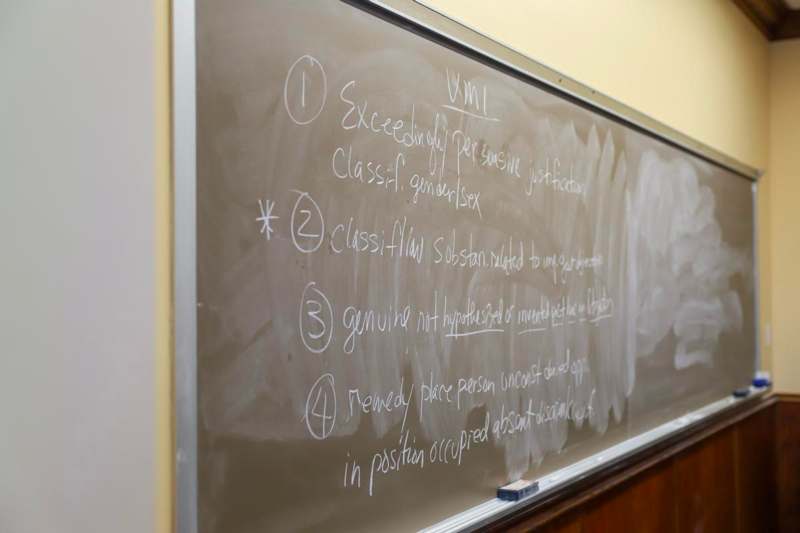 a chalkboard with writing on it