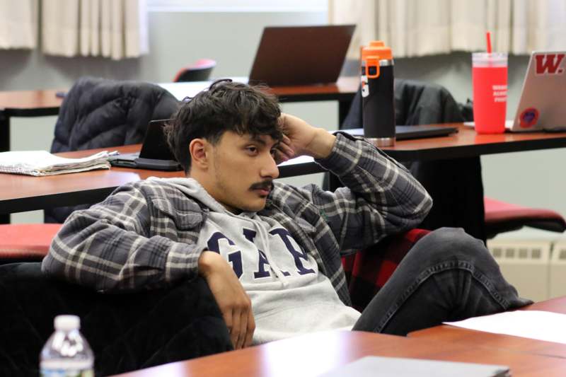 a man sitting in a chair