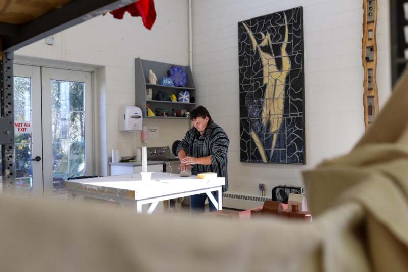 a man standing in a room