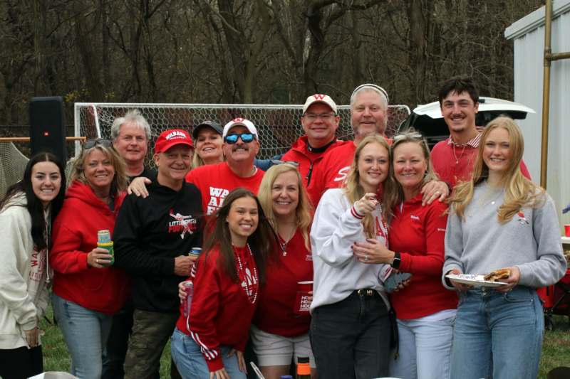 a group of people posing for a photo