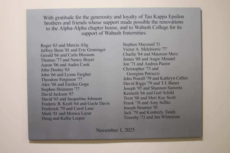 a plaque with text on it