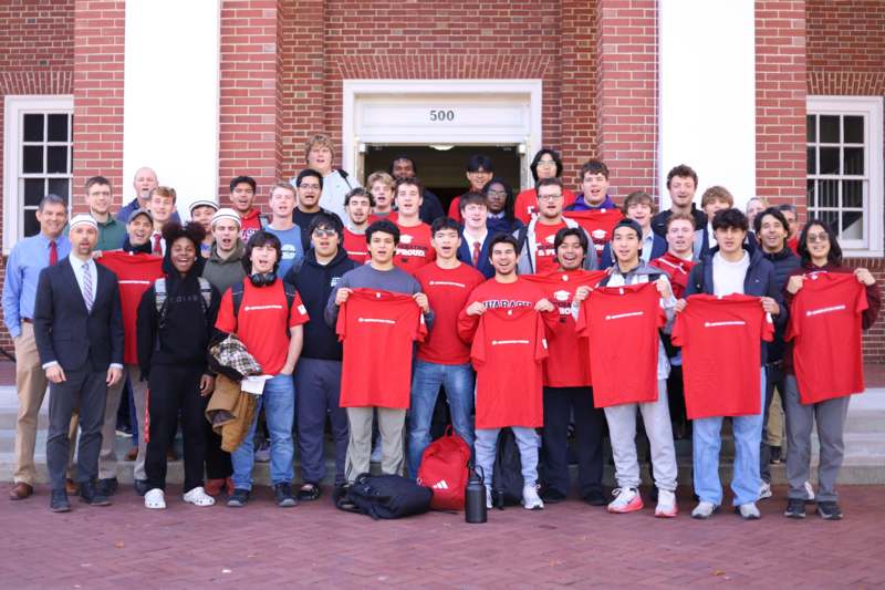 a group of people posing for a photo