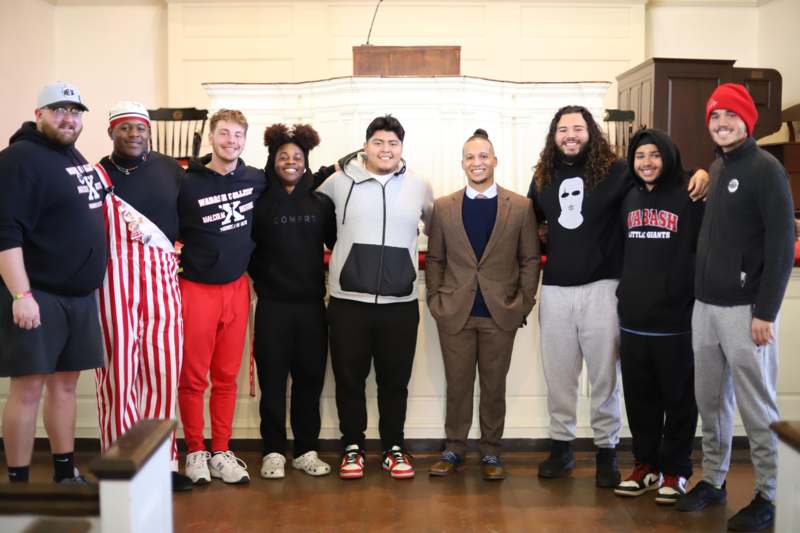 a group of people posing for a photo