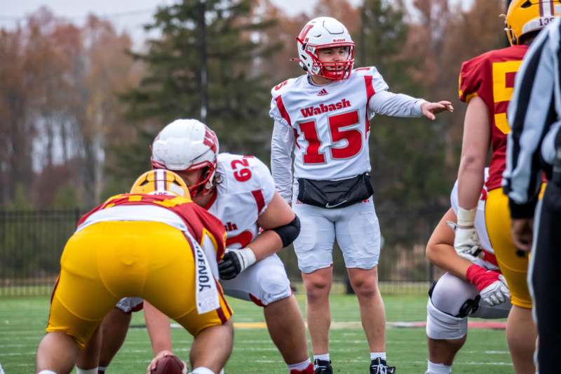a football player in a field