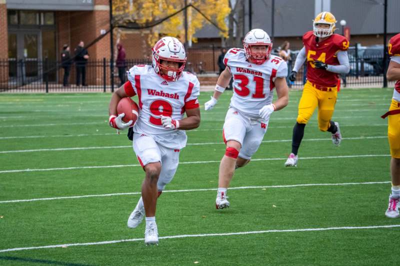 a group of football players on a field