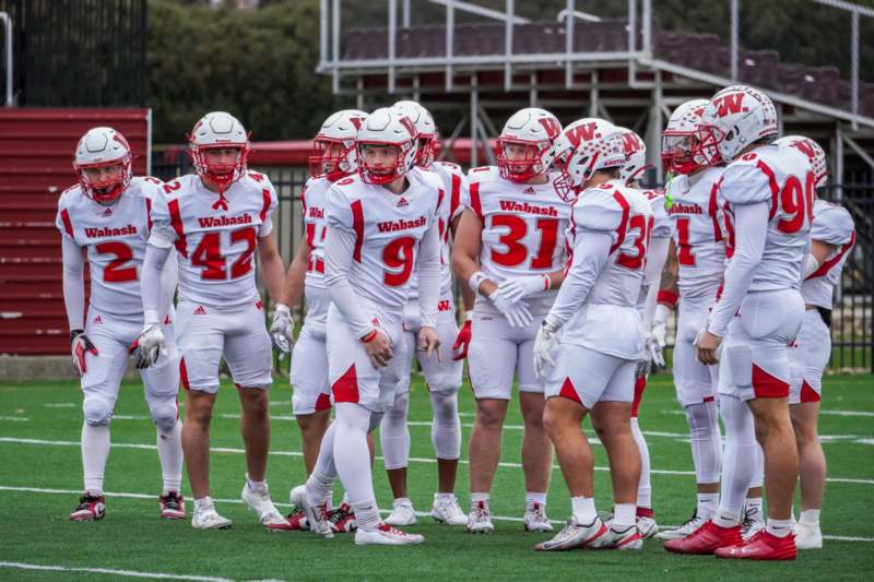 a group of football players on a field