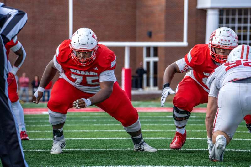two football players on a field