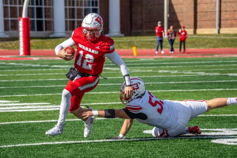 a football player running with the ball