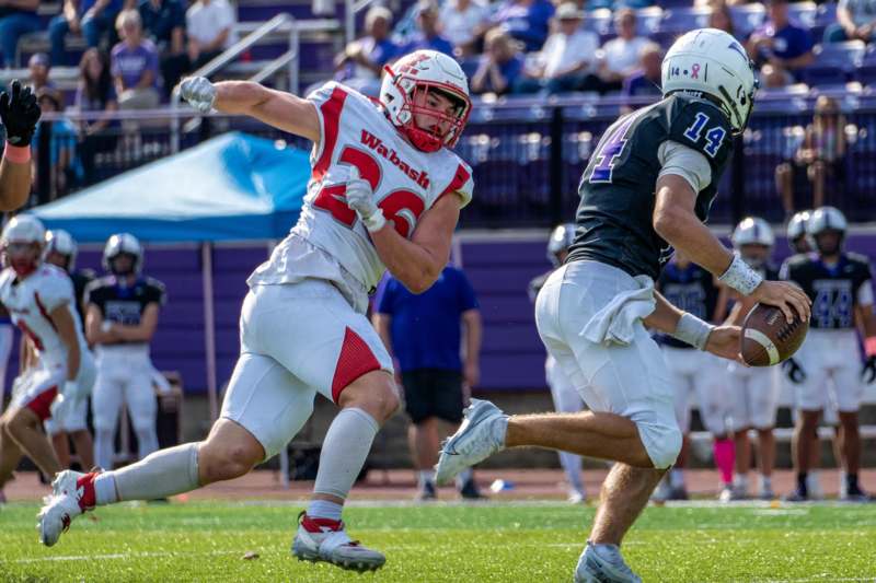 a football players running on a field