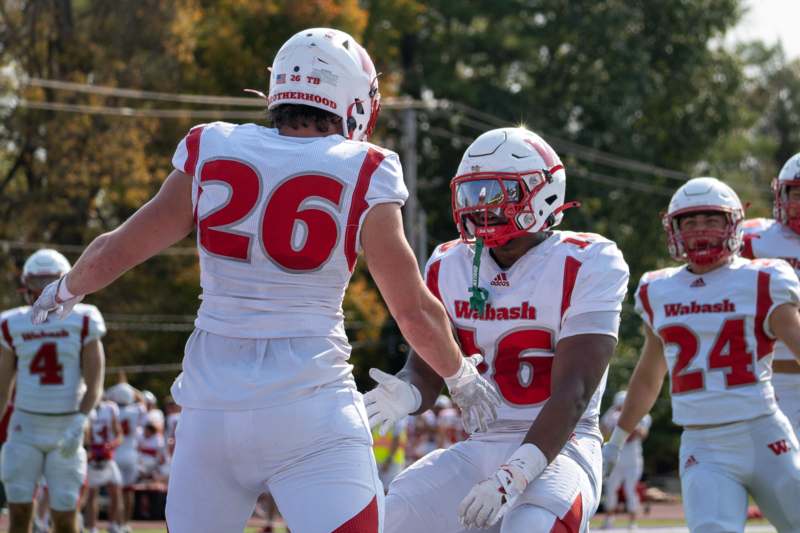 a group of football players on a field