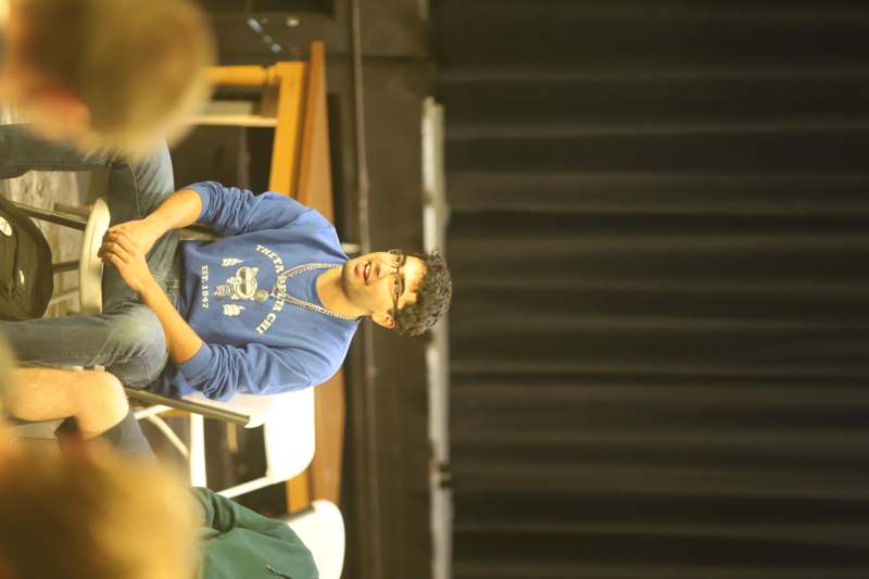 a man sitting in a chair