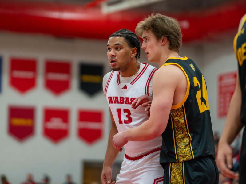 a basketball players in a gym