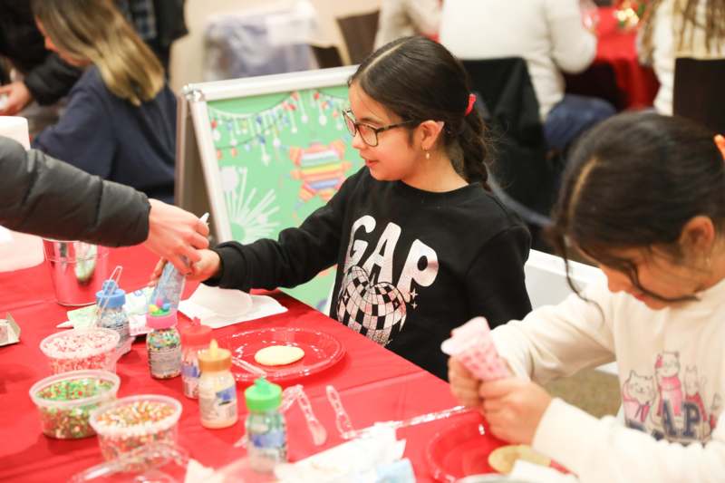 a group of people at a table