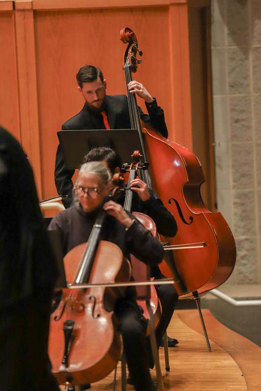 a group of people playing instruments