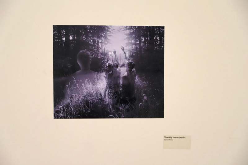 a picture of people in the woods