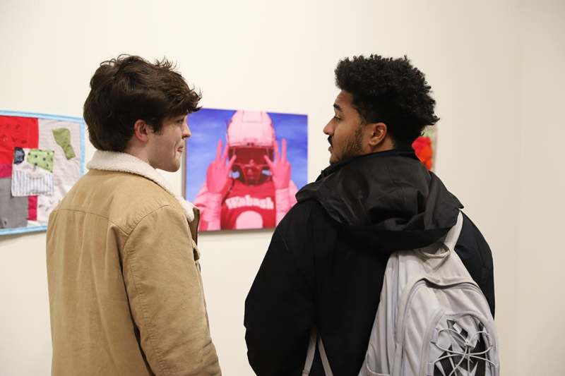 two men looking at each other