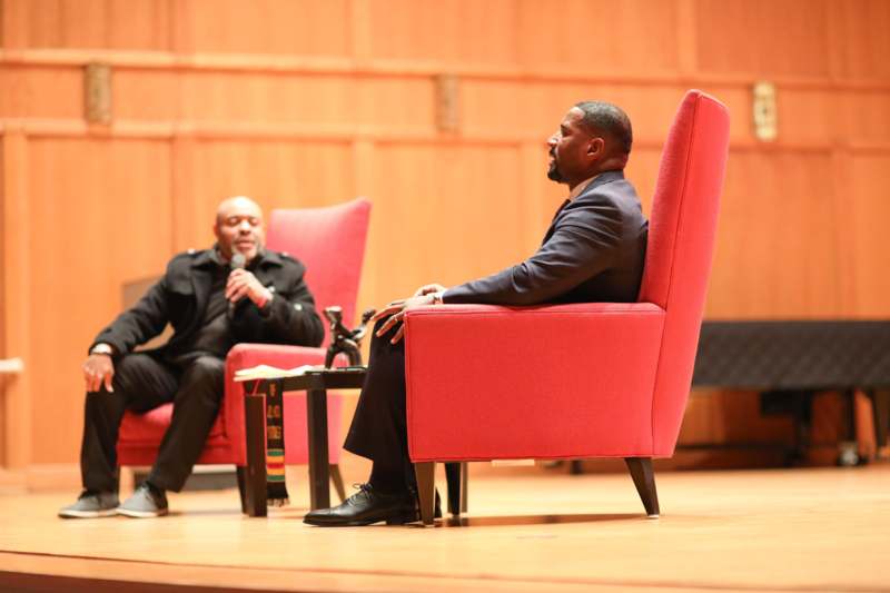 a man sitting in a chair