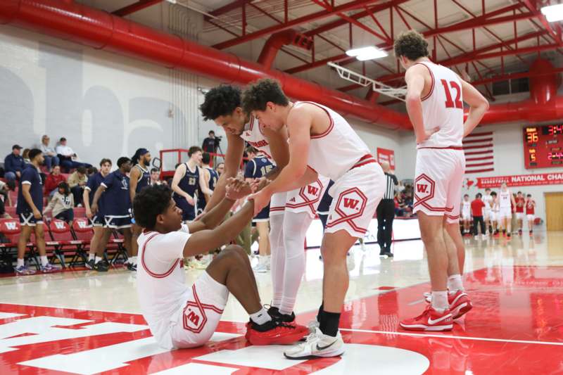 a group of men in a gym