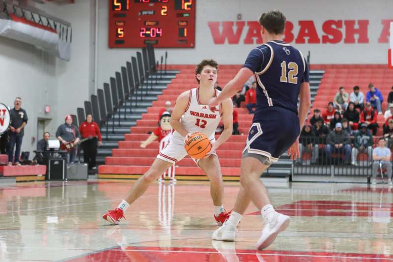 a basketball player in a gym