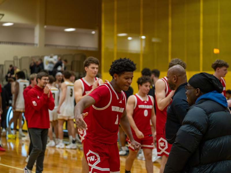 a group of people in a gym