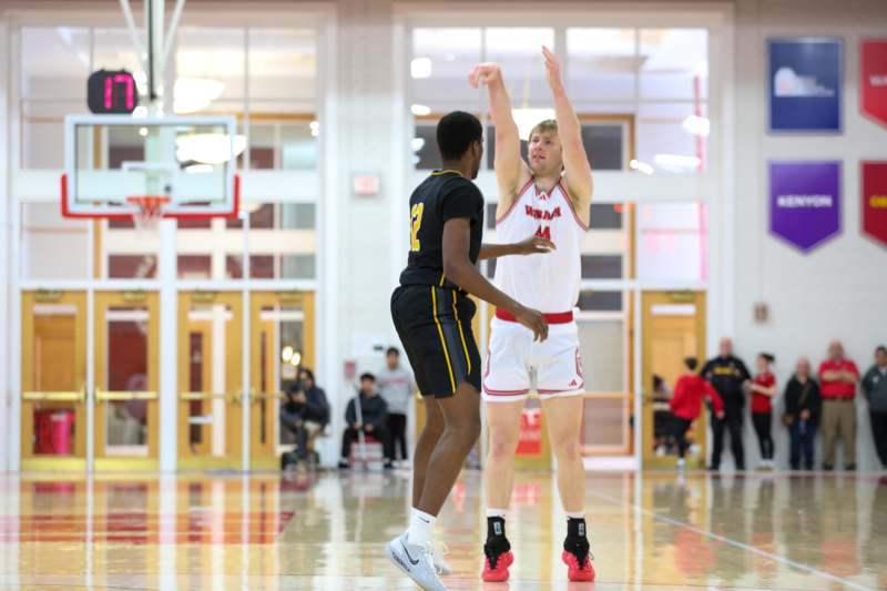 a basketball player in a court