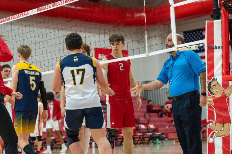 a group of people in a gym