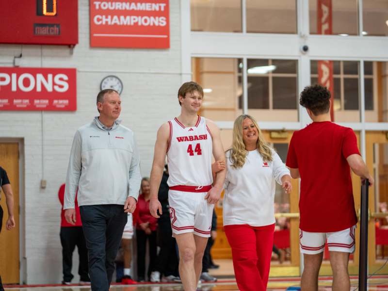 a group of people in a gym
