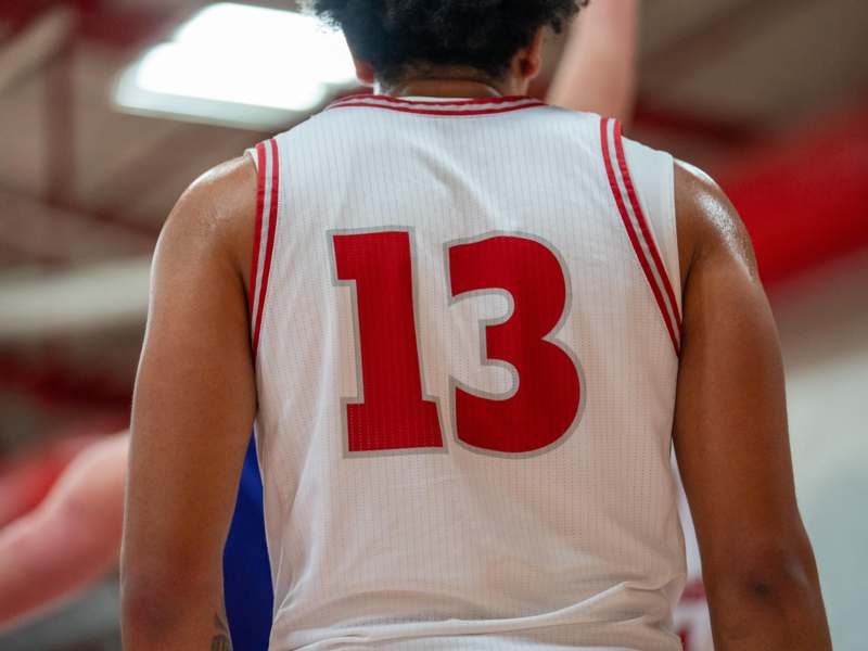 a person in a basketball jersey