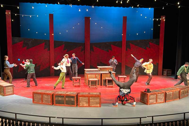 a group of people on a stage