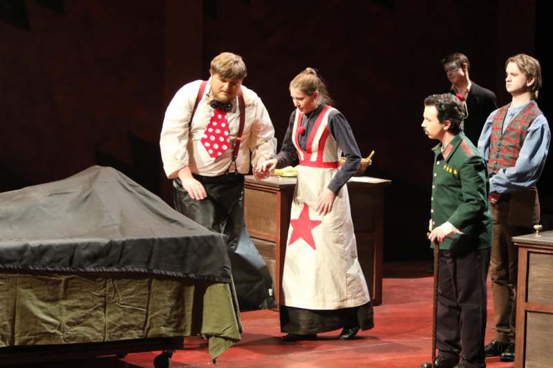 a group of people on a stage