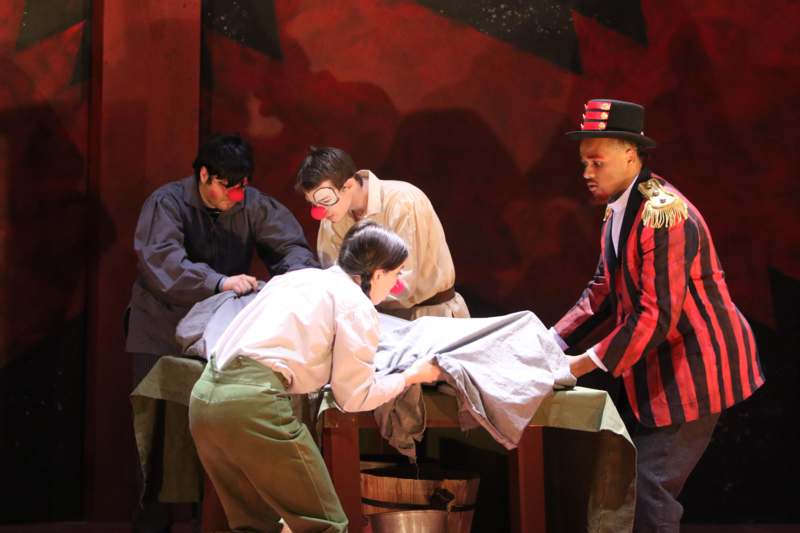 a group of people in clothing