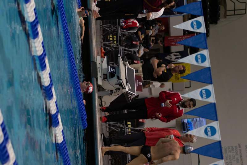 a group of people in a swimming pool